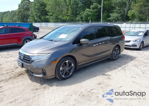 2023 Honda Odyssey Elite из США, поврежденный, VIN 5FNRL6H92PB009346